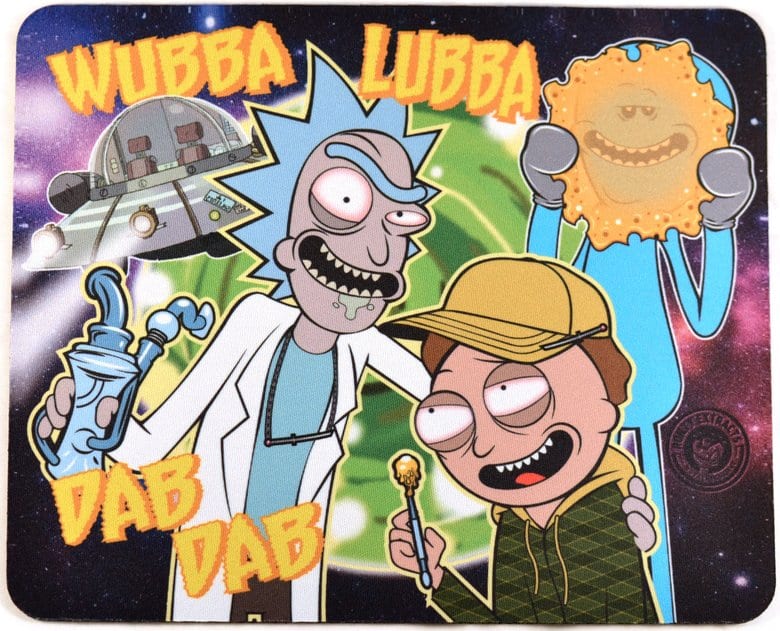 Dab Mat Silicone 200*186mm Rick and Morty